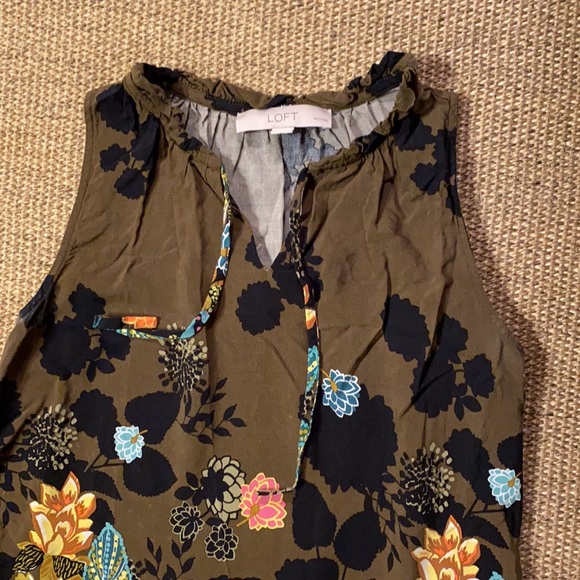 LOFT floral dress Size XS petite - Picture 4 of 8